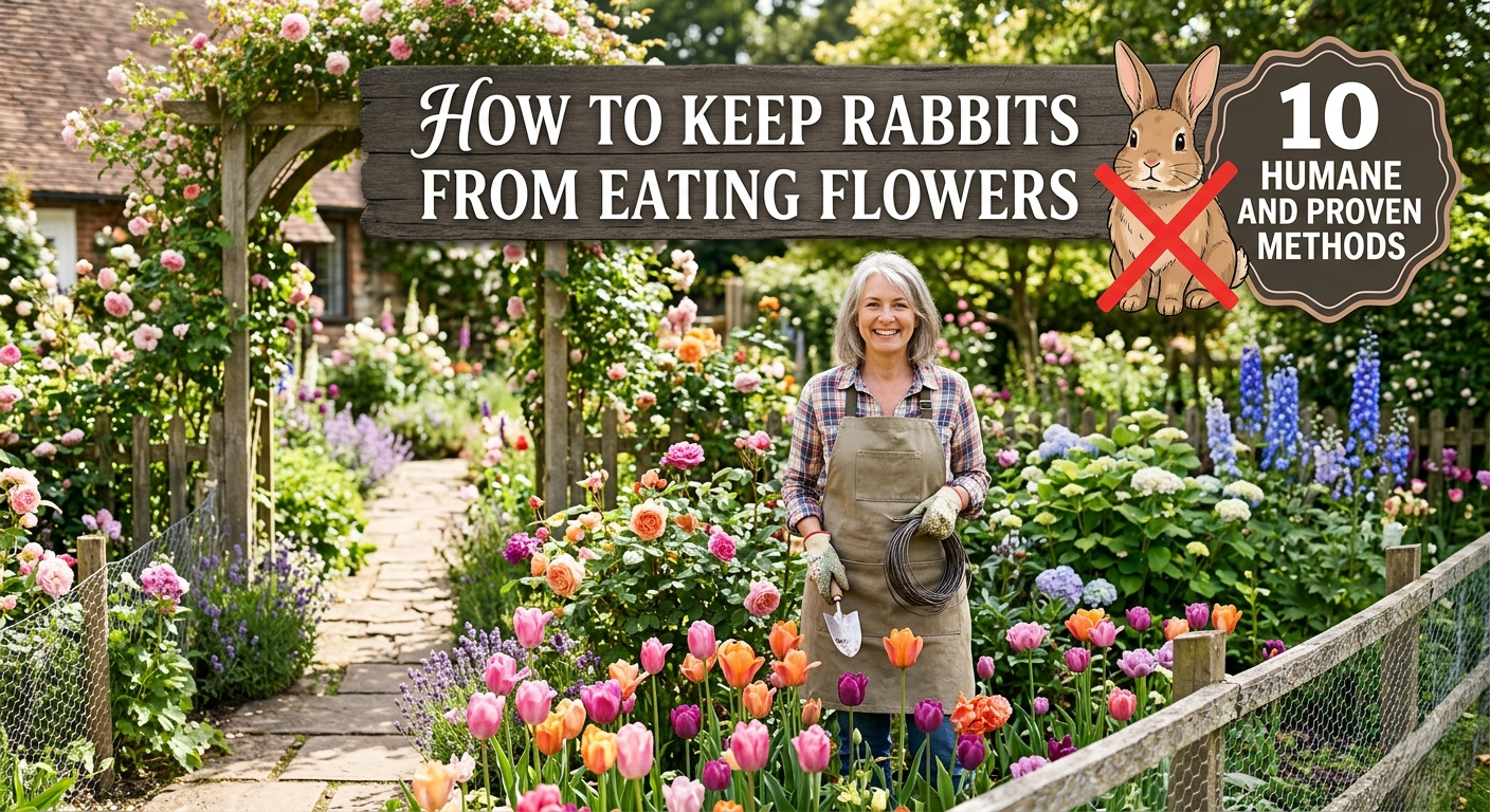 how do you keep rabbits from eating flowers